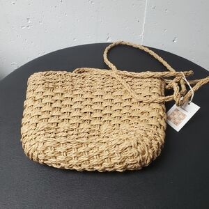 Seassonix Woven Tan Handbag Cornhusk NWT